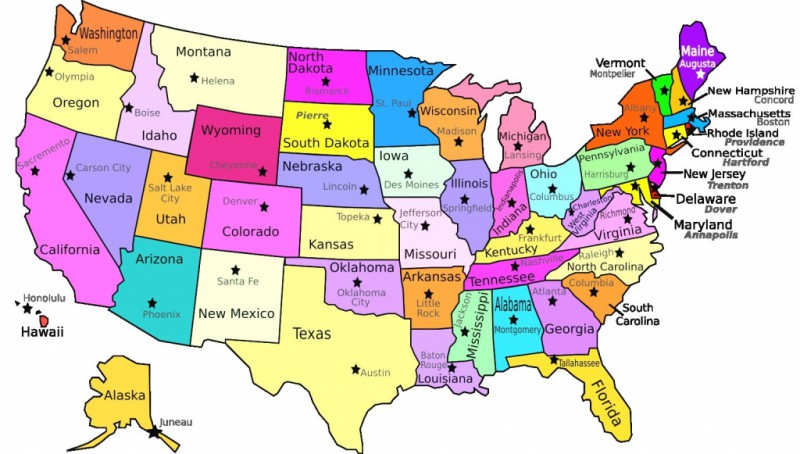 Usa Labeled Map My Blog Printable United States Maps Outline And For | Printable United States Of America Map - Printable US Maps